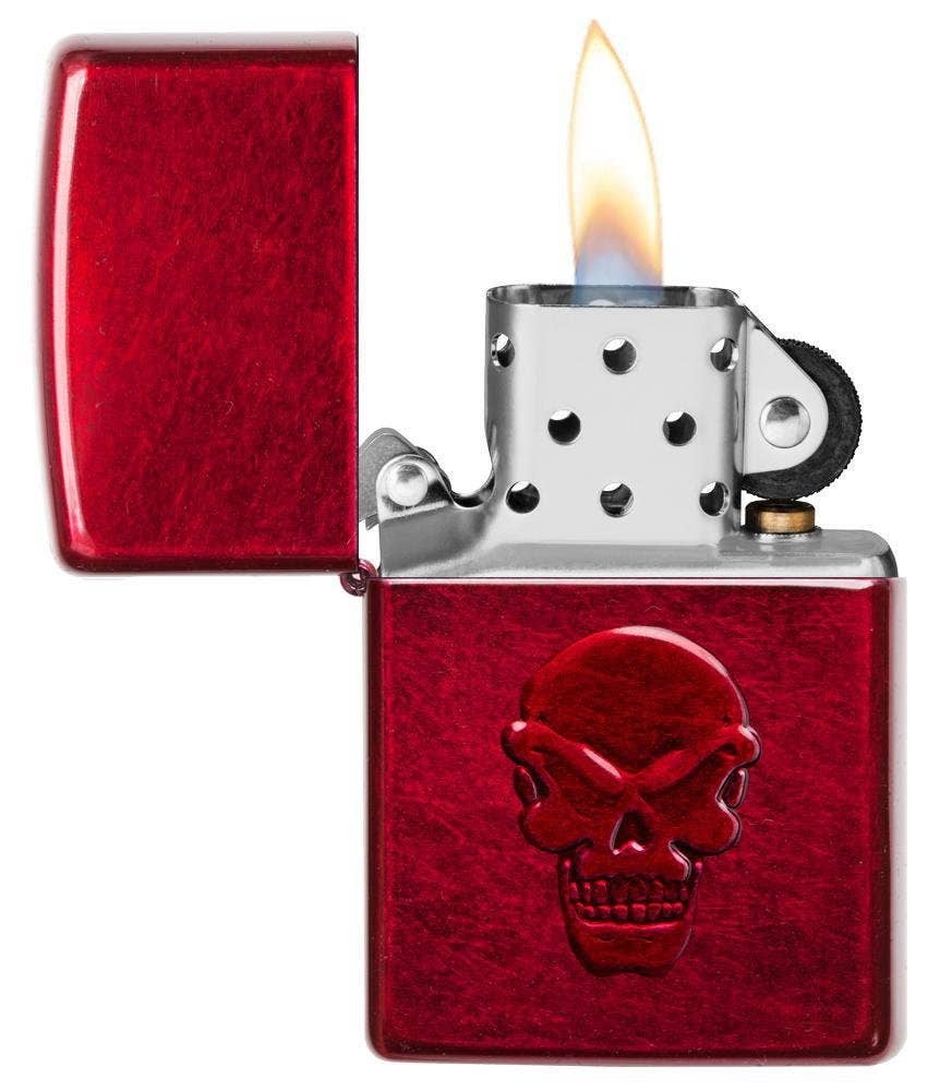 Benhalex - Wholesale Lighter - Zippo Doom Red Skull 3D Stamp Windproof Lighter2