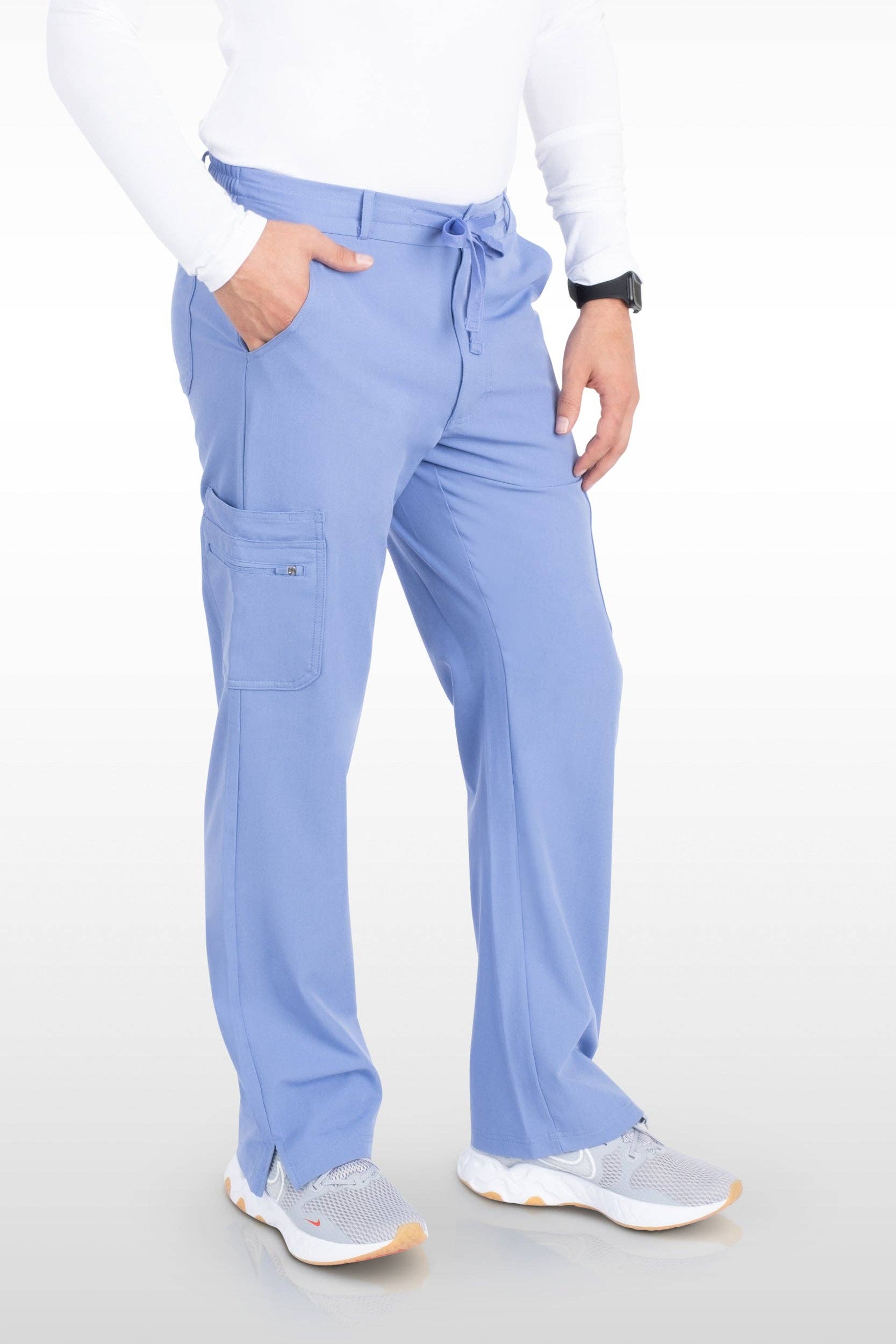 Aura Naturale – Engroshandel Sygeplejeruniform – til mænd – Java Herre French-Fly Scrubs Bukser med 9 lommer (96001)38