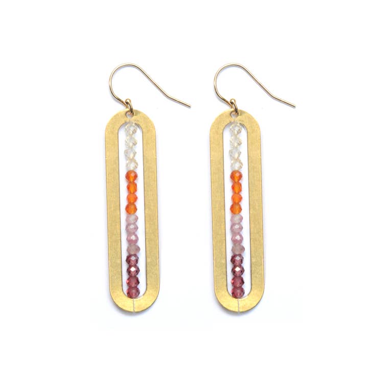 The Didi Jewelry Project - Wholesale Dangle Earrings - Gradient Oval Earrings1