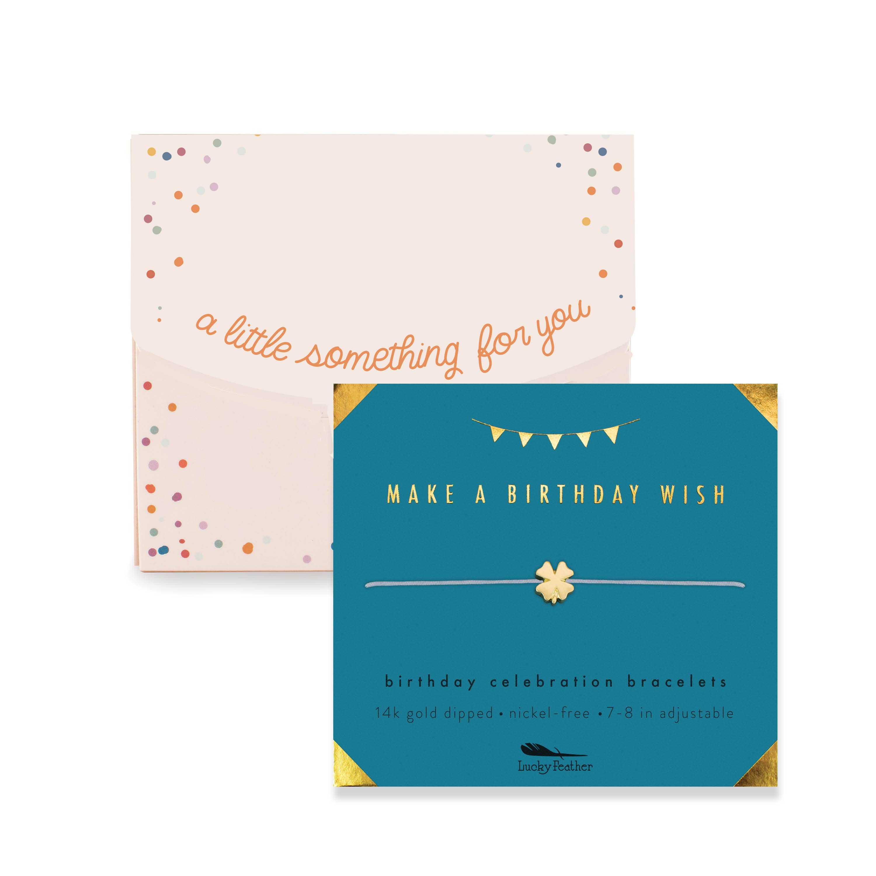 Lucky Feather - Wholesale Charm/Dangle Bracelet - Birthday Bracelet + Envelope - 'Make a Birthday Wish!'1