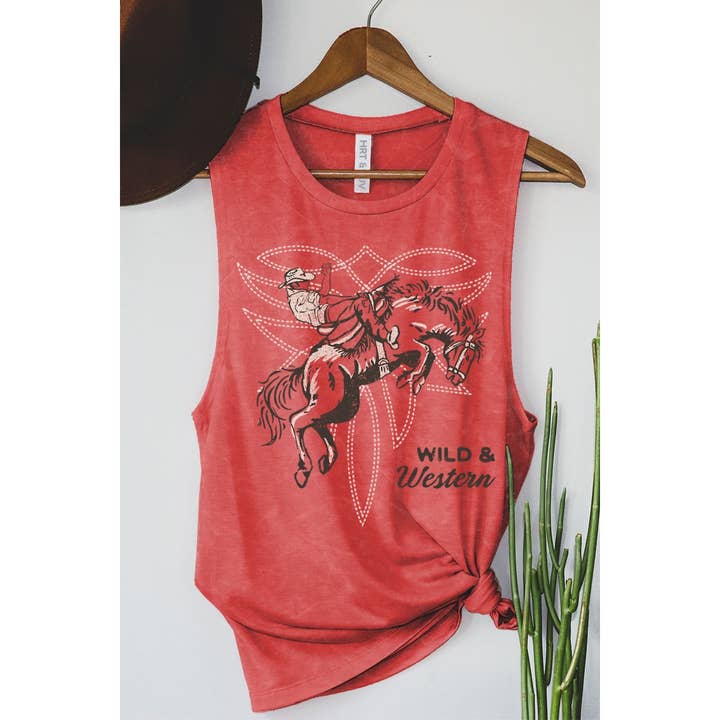HRTandLUV - Wholesale Tank Top - Women's - WILD N WESTERN MINERAL GRAPHIC TANK TOP