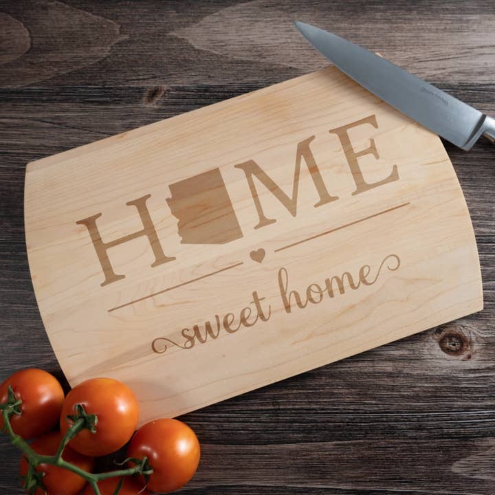 Planche à découper Arizona Home State Home, érable, 16 x 10,5 pour la vente par Blue Ridge Mountain Gifts