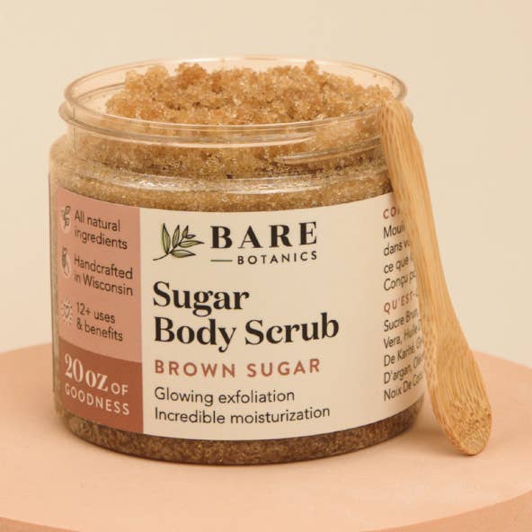 Brown Sugar Body Scrub for wholesale by Bare Botanics