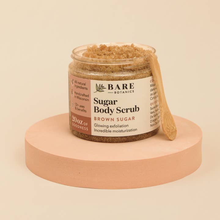 Gommage pour le corps au sucre brun pour la vente par Bare Botanics