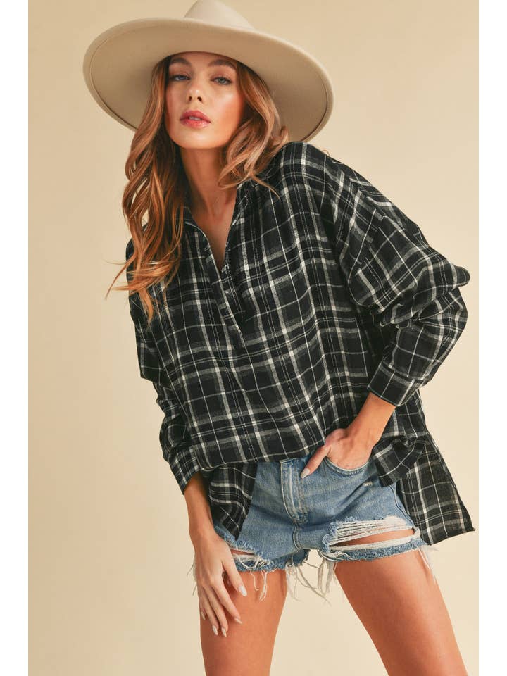 AEMI + CO - Wholesale Button Down Shirt - Women's - 8208CN Tamra Shirt 10