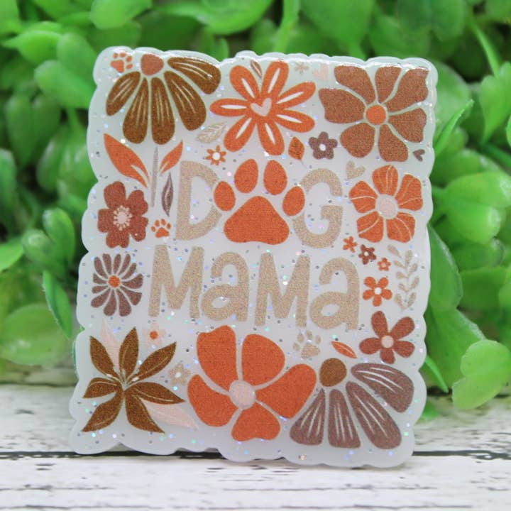 Retro Floral Dog Mama Phone Grip / Stand for wholesale by Hylidae Boutique