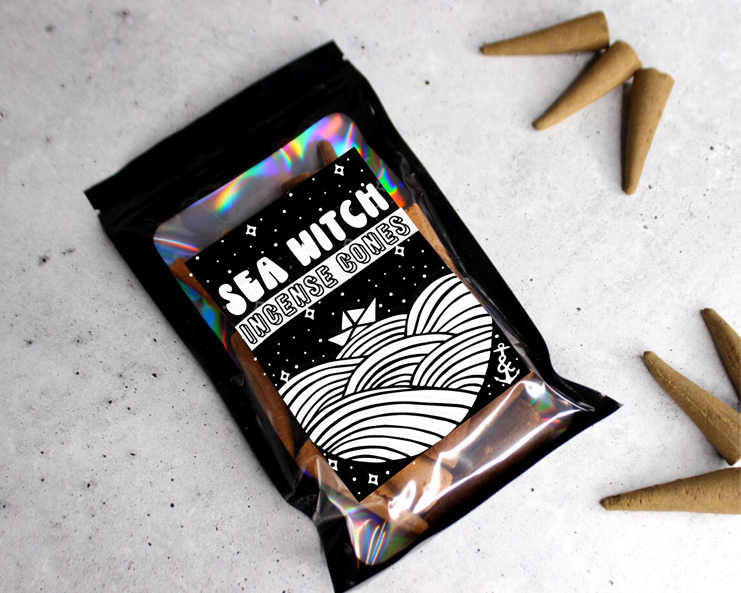 Cosmically Misplaced - Vente Encens - Cônes d'encens Sea Witch | Versé main |1