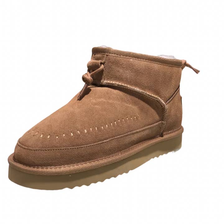 OB5110 Camel OOG Damen Leder Boots mit Teddyfell EU for wholesale by OOG