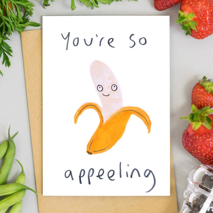 Jo Clark Design – wholesale Love card – You're So Appeeling Card