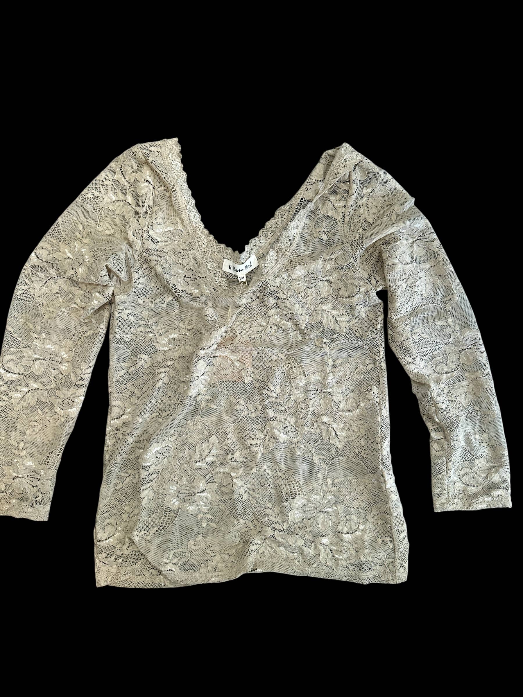 A Rare Bird Shop - Wholesale Blouse - Women's - Lace Vintage Layer Shirt1