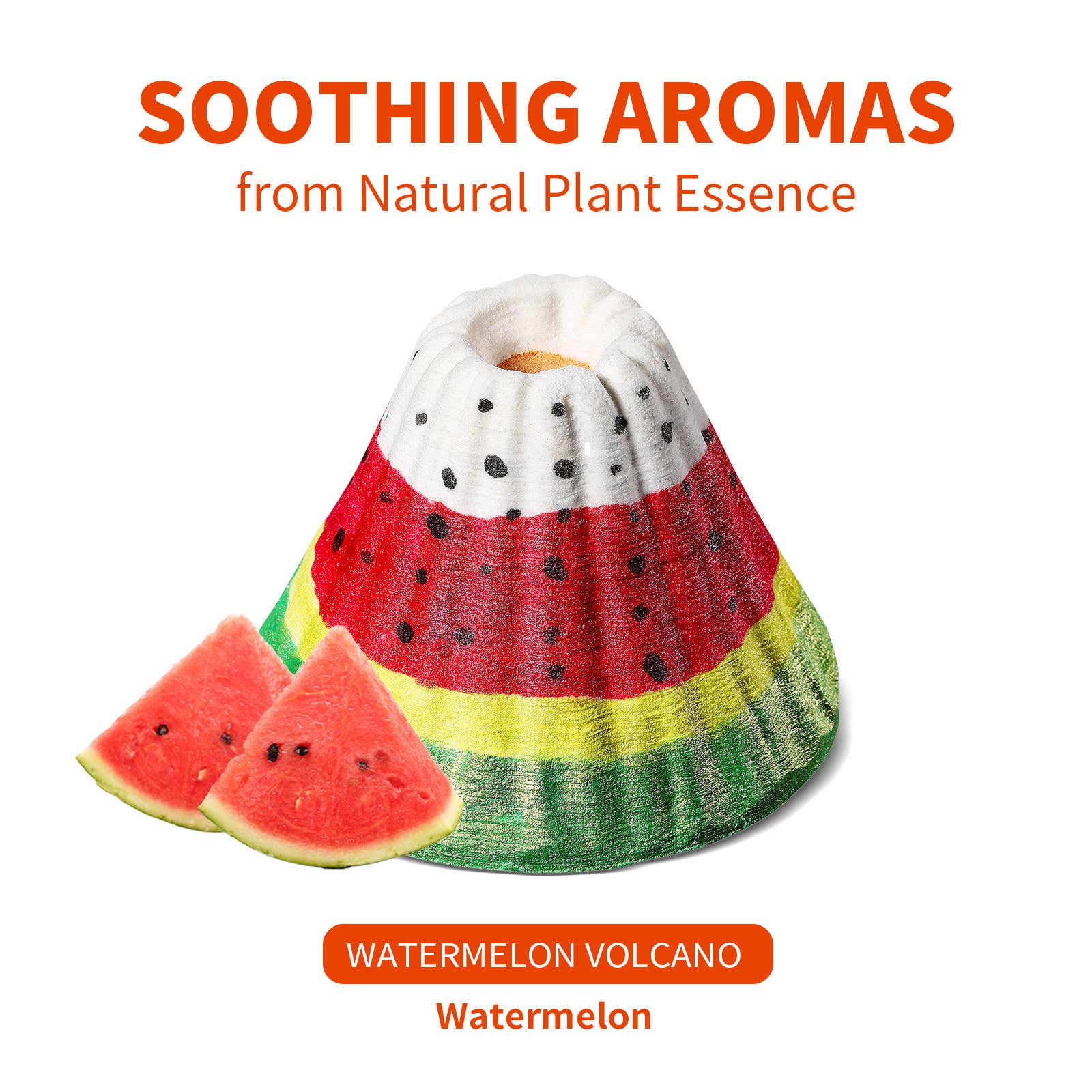 DAISY ENCENS - Wholesale Bath Bomb/Fizz - Watermelon Volcano Bath Bomb  (Single)6