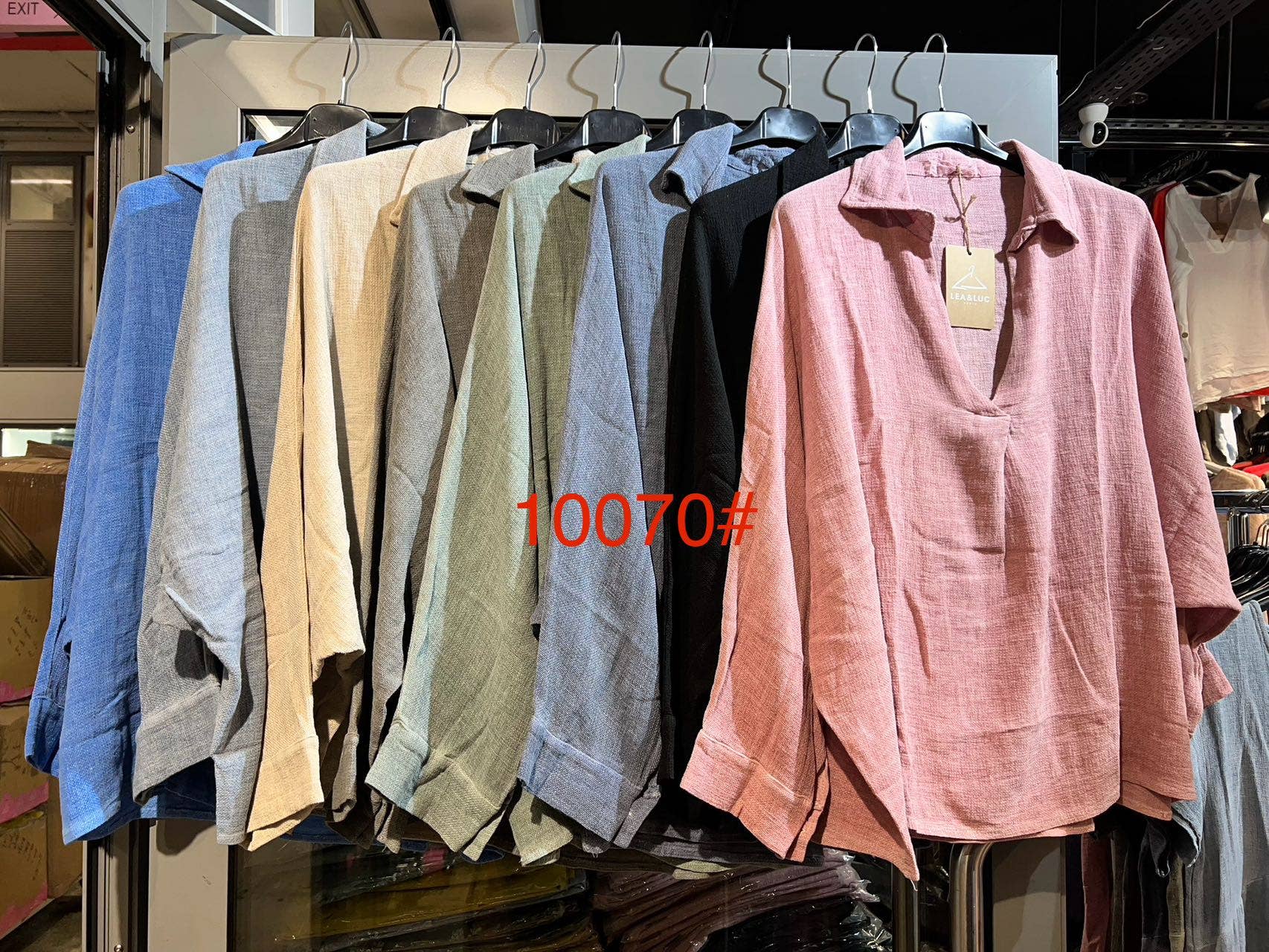 LÉA & LUC - Wholesale Tunic - Women's - Blouse in 50% linen 50% cotton REF. 1007011