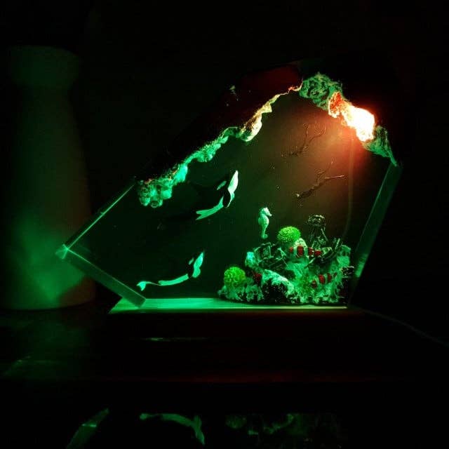 Merchemy – wholesale Nattlampa – Späckhuggare Harts Ocean Lampa Nattlampa Födelsedagspresent3