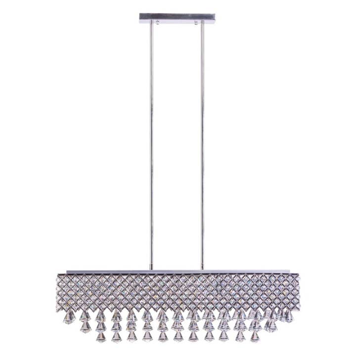 Cinderella Crystal Rectangular Chandelier // 12 Light for wholesale by Finesse Decor