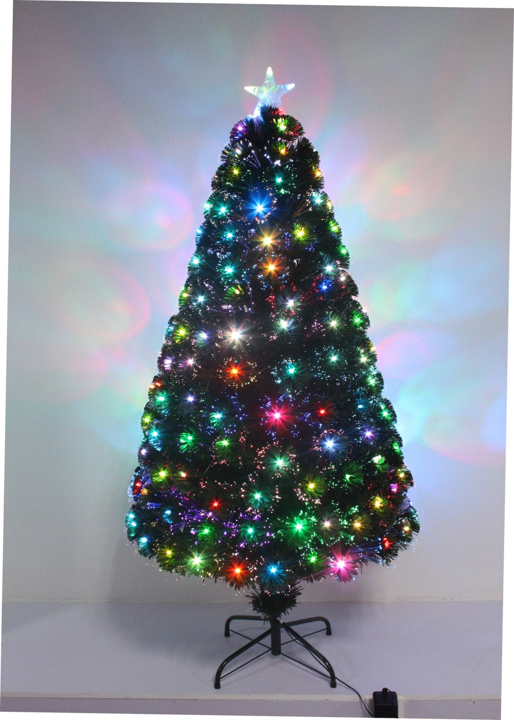 Hi-Line Gift Ltd. - Wholesale Artificial Christmas Tree - Christmas Tree Fiber Optic Multi-Colour Star Led6