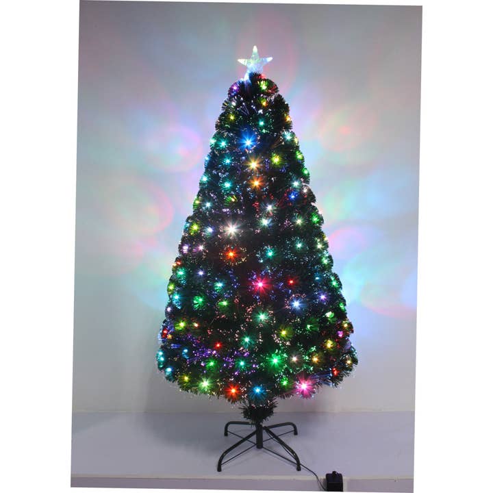 Hi-Line Gift Ltd. - Wholesale Artificial Christmas Tree - Christmas Tree Fiber Optic Multi-Colour Star Led6