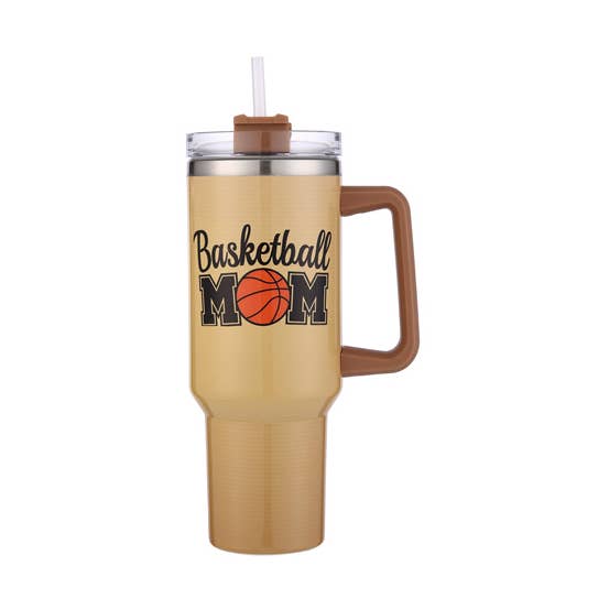 Copo Térmico com Alça Temático para Mães de Jogadoras de Basquetebol Feminino por atacado de Nima Accessories Inc
