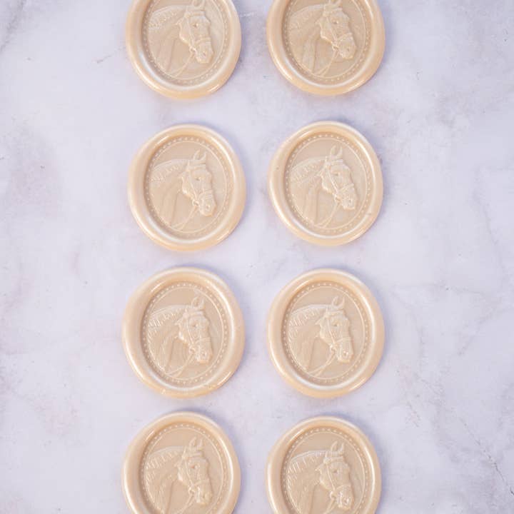 Danielle Demers Studio - Wholesale Sealing Wax - Horse Head Wax Seals, Boxed Set of 8, Available in 9 colors8