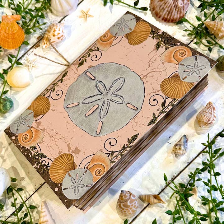 NOMAD Moon Magic - Vendita all'ingrosso Diari/agende - Diario estetico vintage fatto a mano, design Sand Dollar8