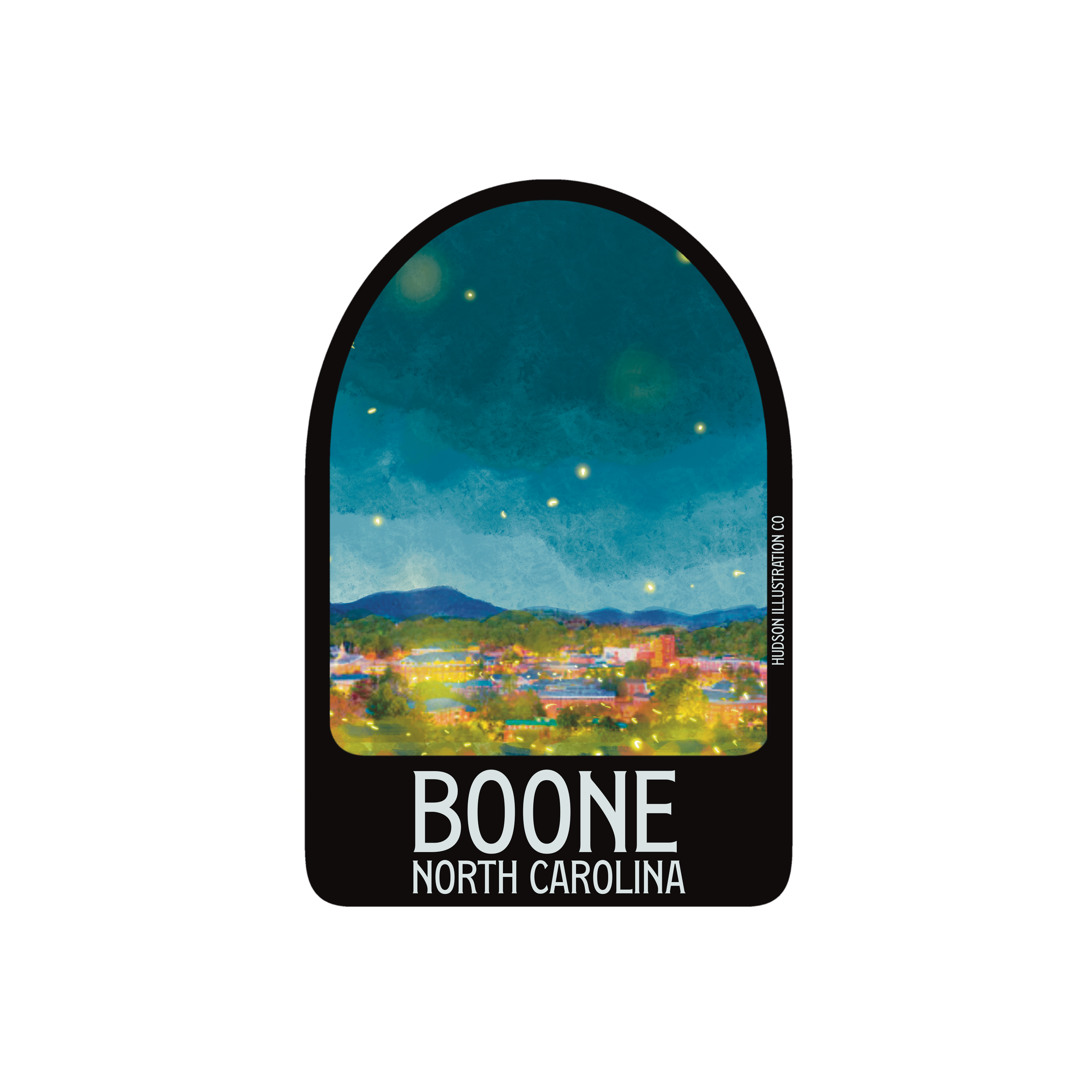 About Town Co – Adesivo por atacado – Autocolante/Íman/Impressão/Postcard de Boone, Carolina do Norte0