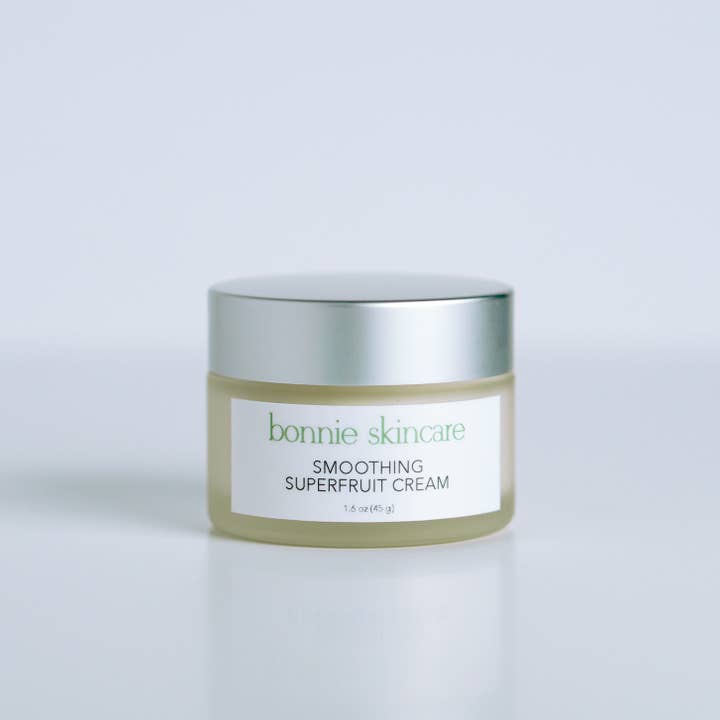 Crème aux superfruits lissante et pour le visage (1,6 oz) pour la vente par Bonnie Skincare