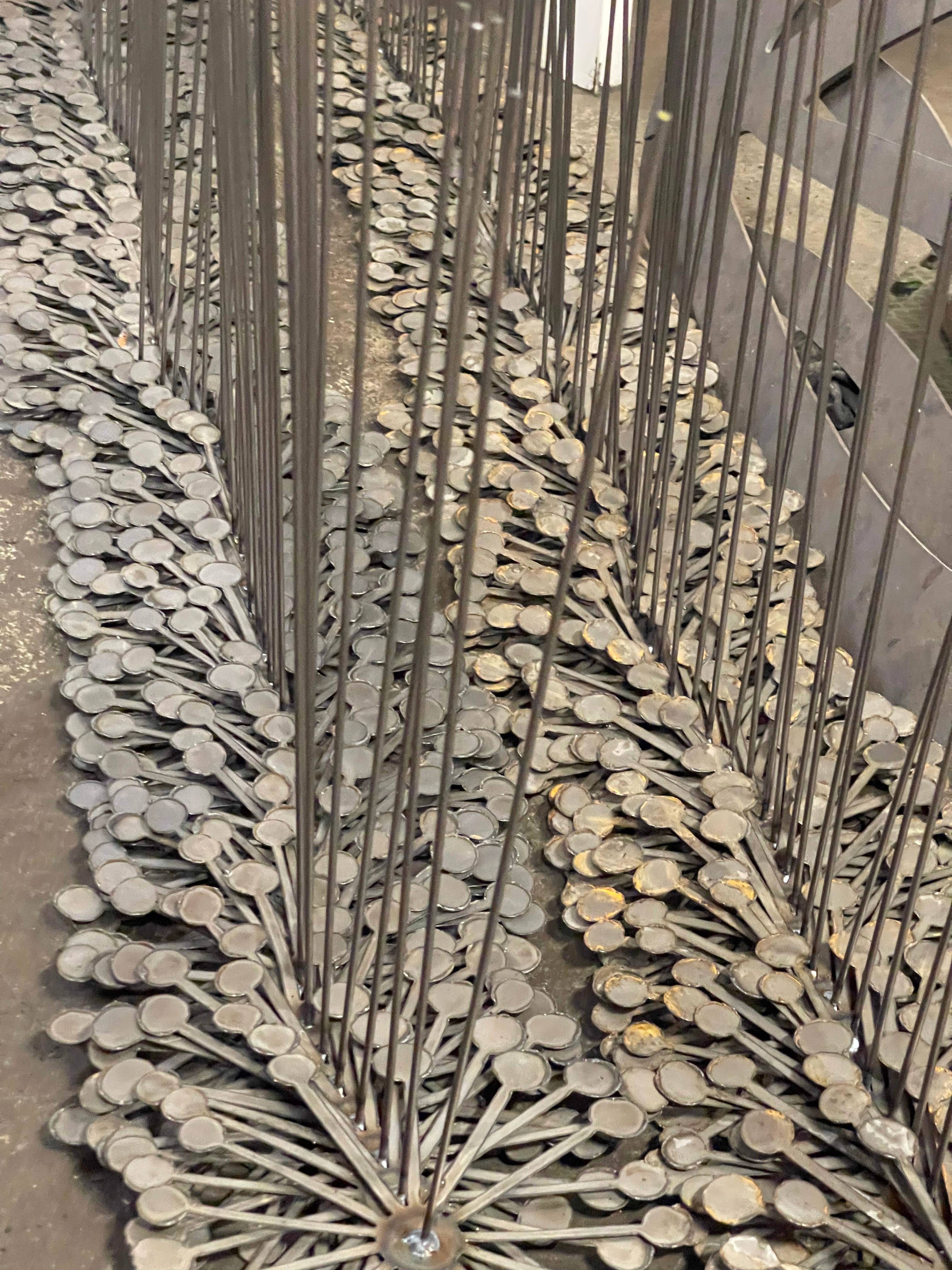 608 The Factory - Wholesale Garden/Lawn Stake - Metal Dandelion Wish Flower Set of 24 Flowers13