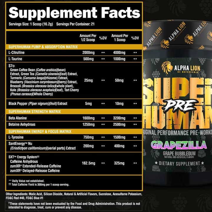 Campus Protein - Wholesale Oral Supplement/Vitamin - Alpha Lion Super Human Pre-Workout8