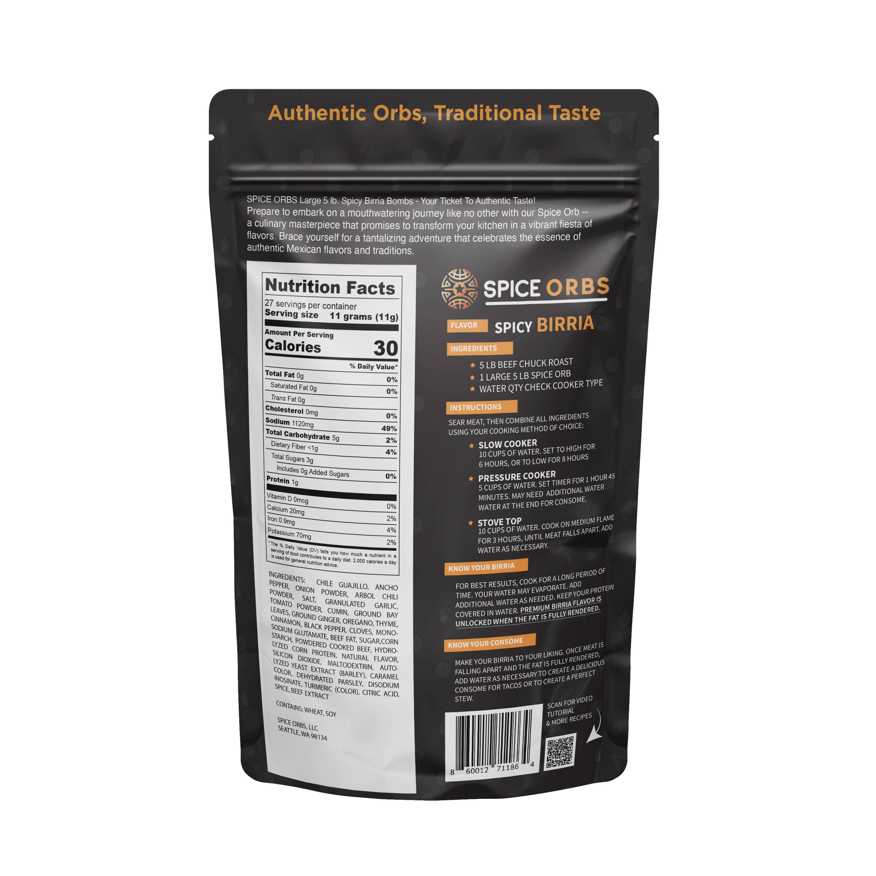 Spice Orbs - Wholesale Dried spice mix - Large SPICY Birria Spice Orbs1