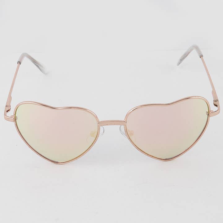 Flerfarvet Hjerte Spejlet Solbriller for engroshandel på Faire2