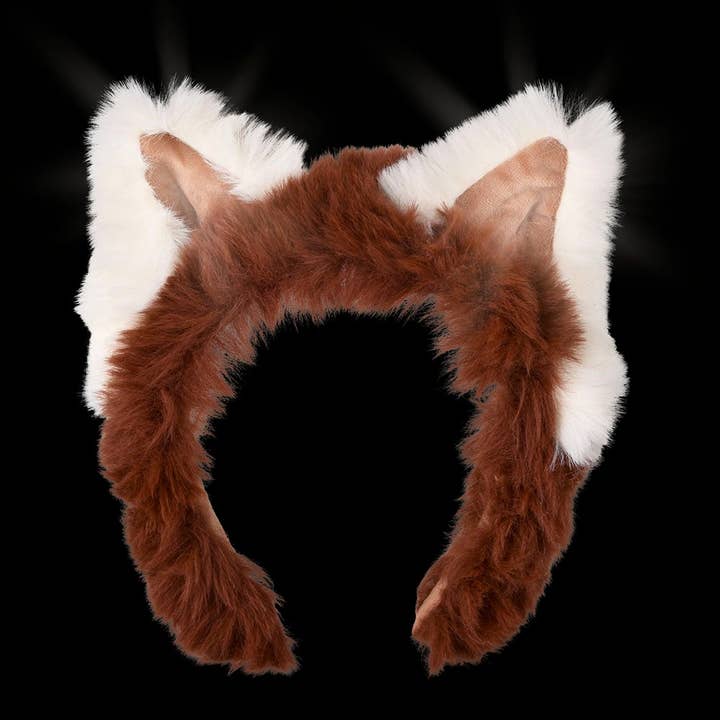 La Luna Bella - Toys - Wholesale Light-up toy – Kids & baby - Light-Up Plush Red Panda Headband LLB Light-up Toys1