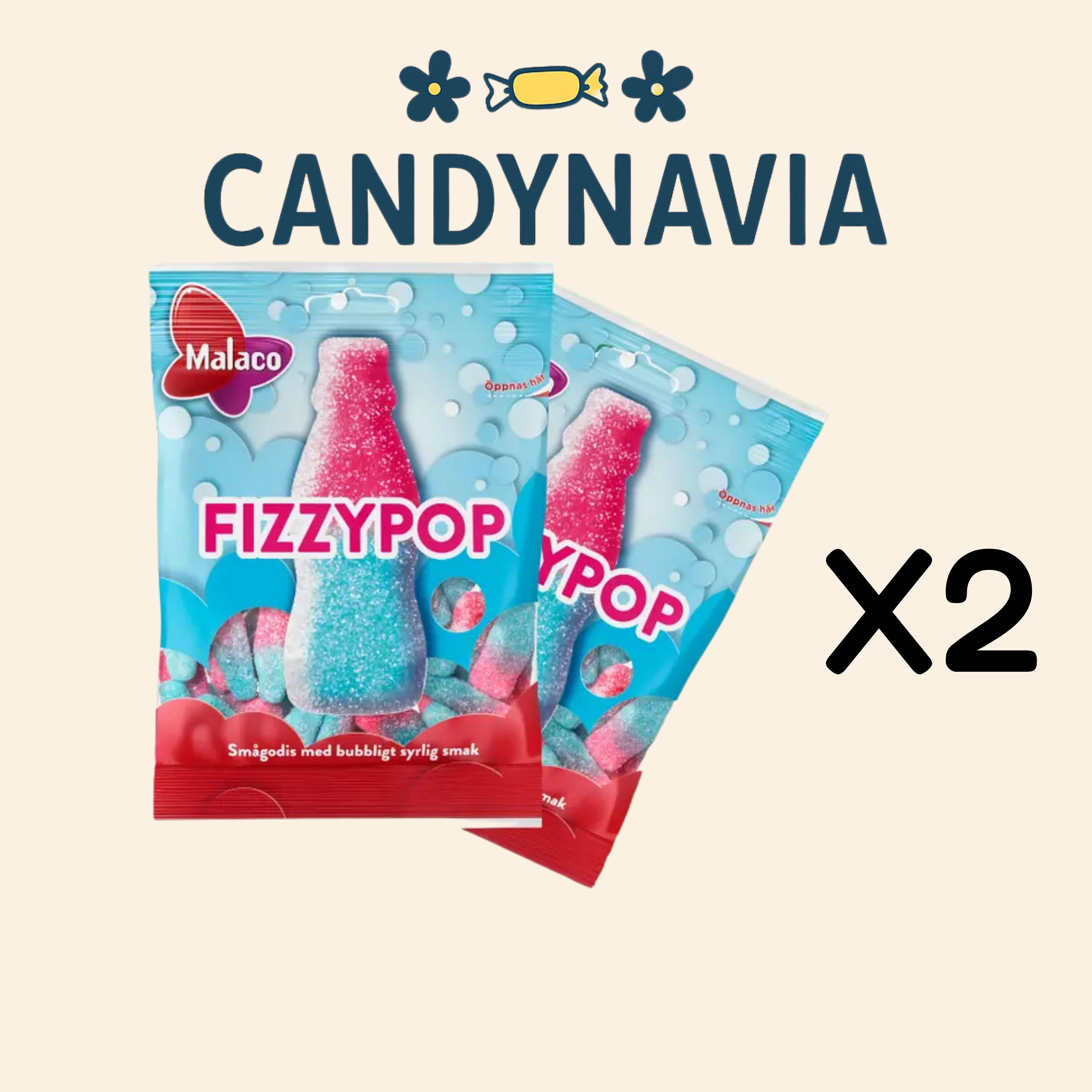 Candynavia - Wholesale Gummy - Malaco Swedish Candy Bags 85g Fizzy Pop Bottles0