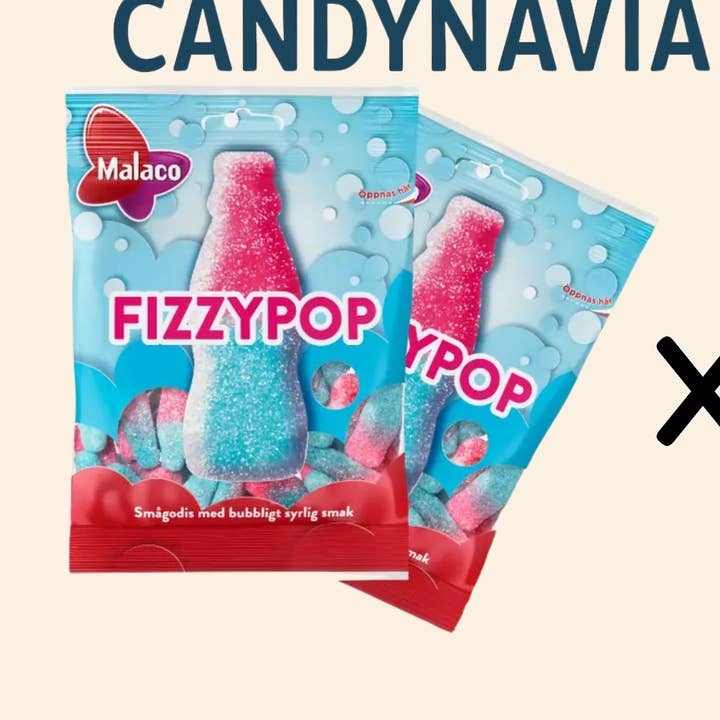 Candynavia - Wholesale Gummy - Malaco Swedish Candy Bags 85g Fizzy Pop Bottles0