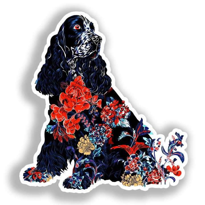 Autocollant Déco Chien Cocker Spaniel # A018785 pour la vente par Yoonek Graphics