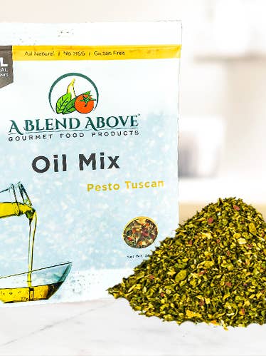 Pesto Tuscan Oil Mix for wholesale by A Blend Above