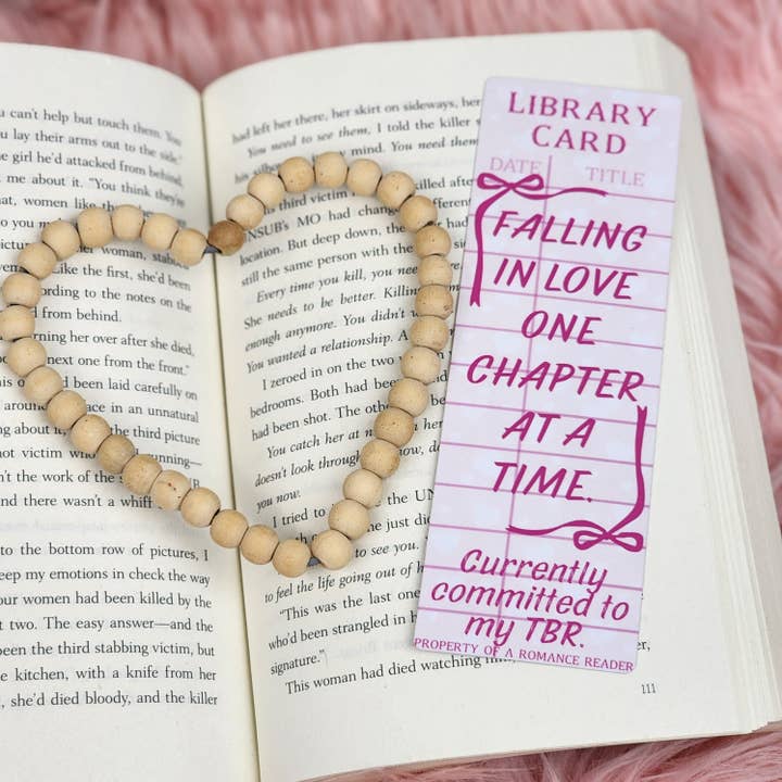 Single Bookmark - Falling In Love for wholesale by Be Kind Booktique