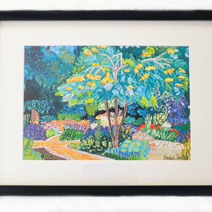 Old Pond Garden, Charlton House, Londres pour la vente par Amabel Illustrations