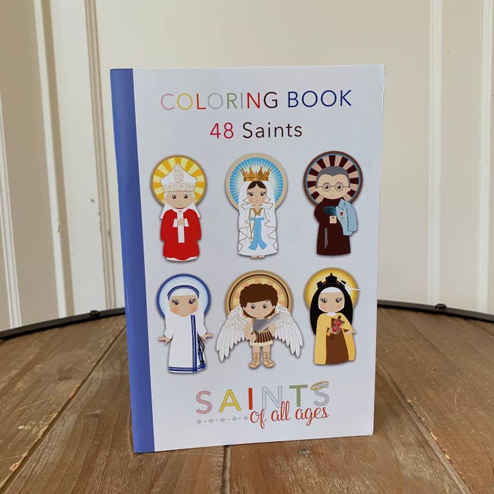 Meyer Market Designs - Wholesale Coloring Book - Kids & Baby - Catholic Saints Coloring Book. Catholic Coloring Book Gift. Saint Coloring. JPII, Mother Teresa, Joan of Arc. First communion. Mass Bag.