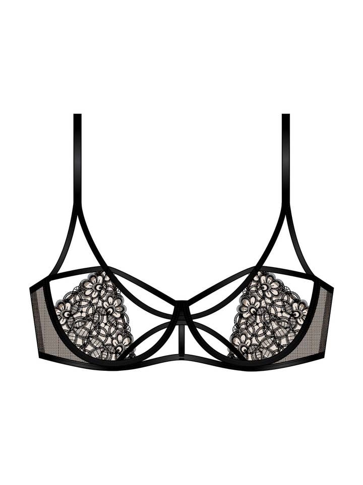 Bandeau BH - Kvinnor i sexig guipure.1 för wholesale av scandale éco-lingerie