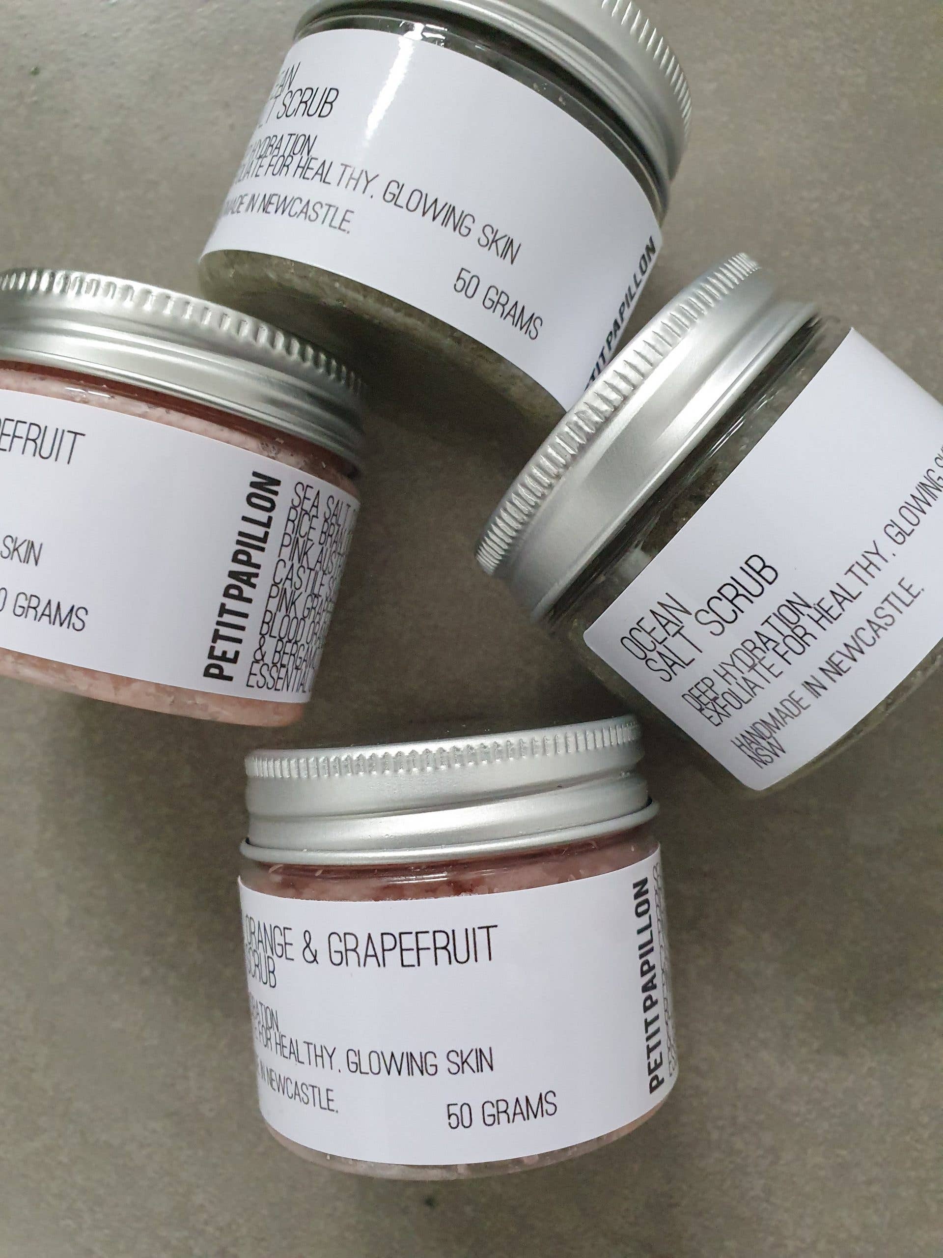 Petit Papillon - Wholesale Body scrub/exfoliant - Blood Orange & Grapefruit Salt Scrub1