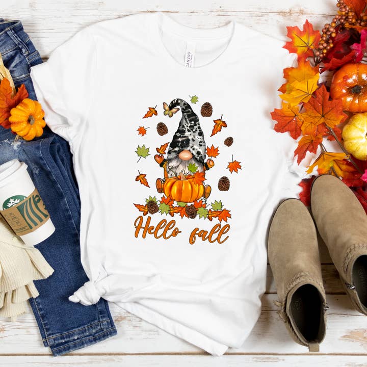 T-shirt Hello Fall pour la vente par Londas Trendy Tees