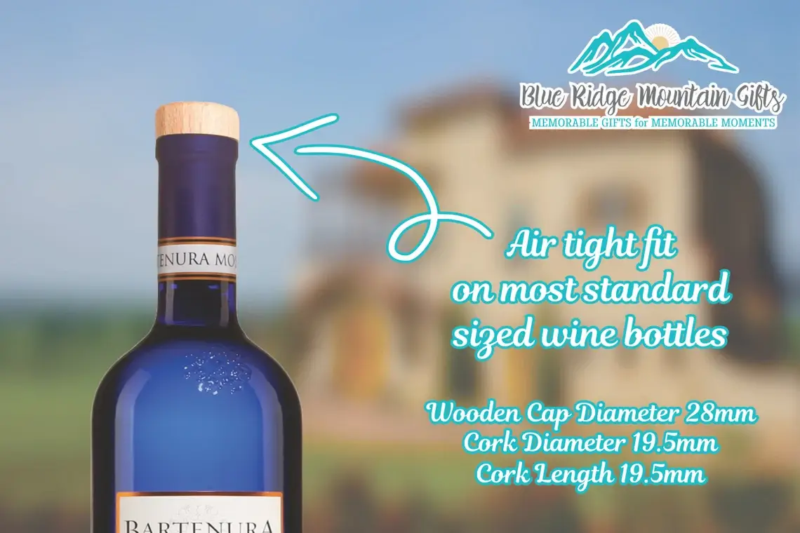 Blue Ridge Mountain Gifts - Wholesale Wine Stopper - Wine Stopper - Custom Corks - Logo  - Laser Engraved 100pcs1