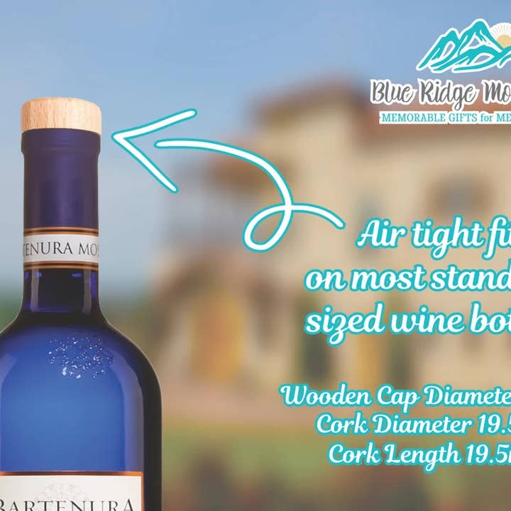 Blue Ridge Mountain Gifts - Wholesale Wine Stopper - Wine Stopper - Custom Corks - Logo - Laser Engraved 100pcs1