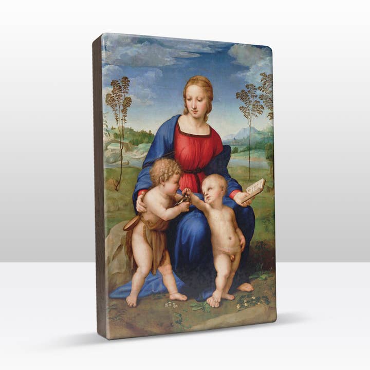 Stampa laccata, Madonna del Cardellino - Raffaello Sanzio per la vendita all'ingrosso da parte di Laqueprint
