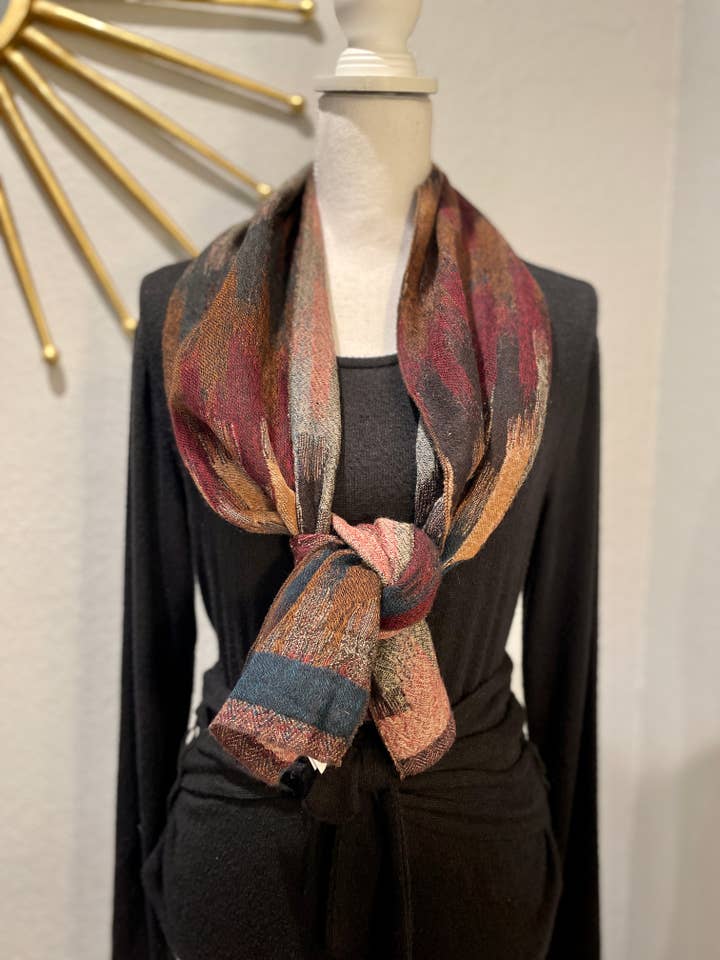 508/Morocco Brick Neck Scarf made in Boiled Wool for wholesale by In Style Scarves