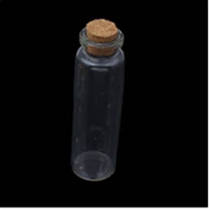 80 Pcs Sand Art Bottles Mini Plastic Potion Bottles with Cork Stoppers  Clear