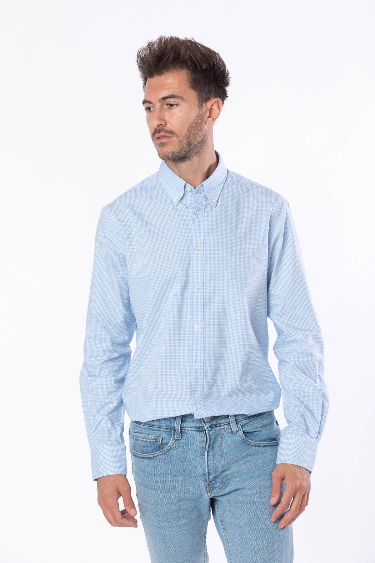 BLUE AGE - Wholesale Button Down Shirt - Men's - Men Dress Long Sleeve Shirts12