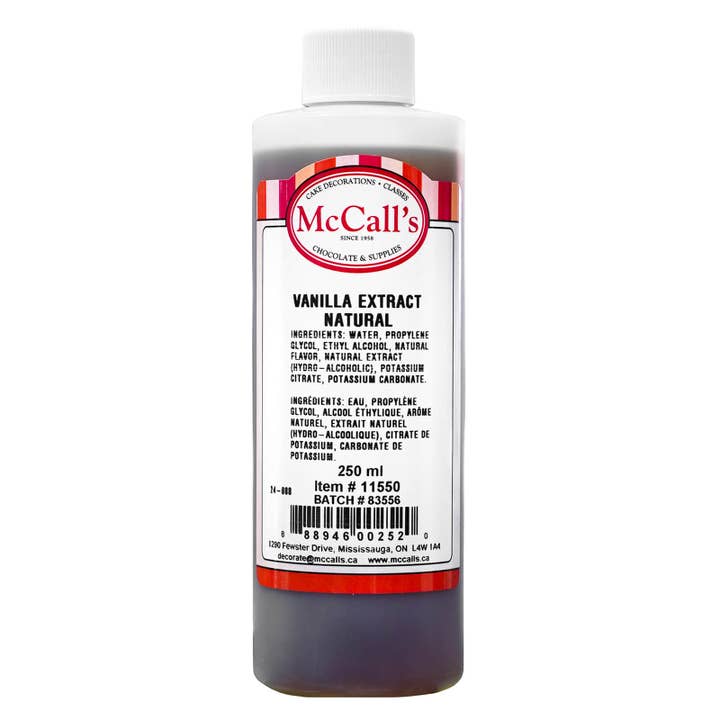 EXTRATO DE BAUNILHA NATURAL 250 ML por atacado de McCall's