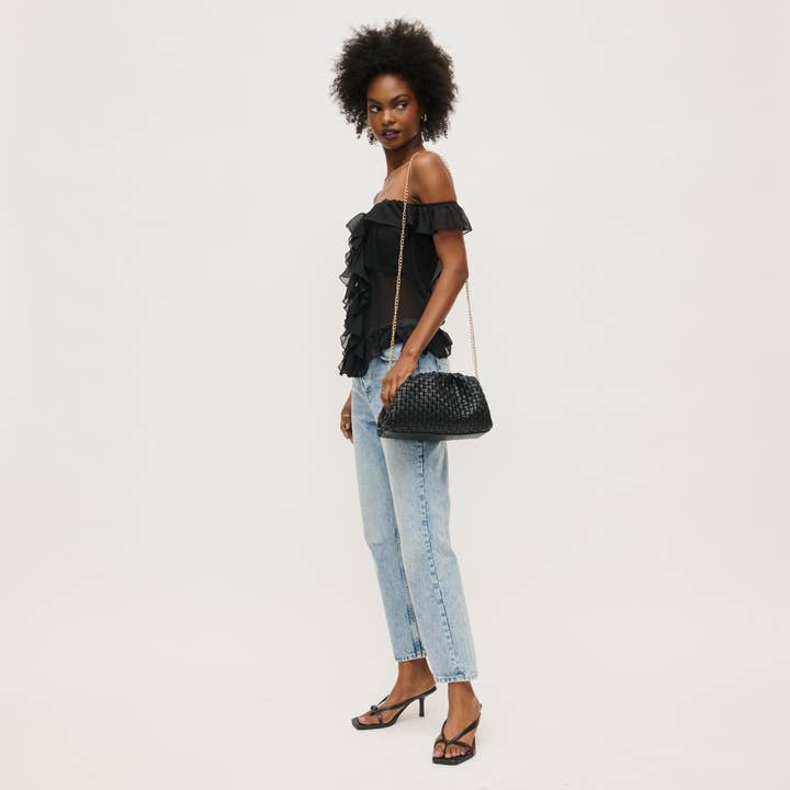 Urban Expressions - Wholesale Clutch Bag - Women's - Tate Woven Frame Clutch