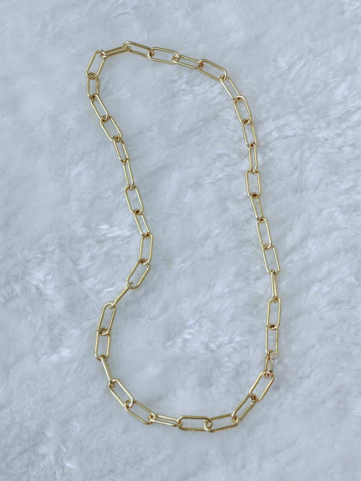 Chunky Paperclip Chain Necklace for wholesale by Wondermint Goods