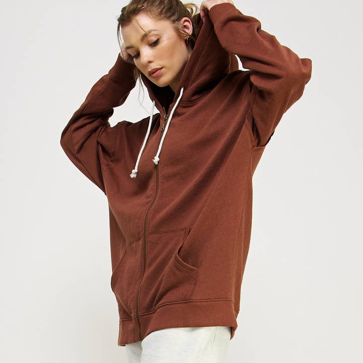 HOODIE JACKET TOP OUTWEAR-FZ0018 for wholesale by FREEZIA